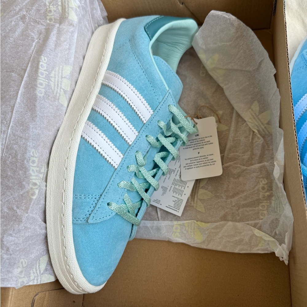 RARE Adidas Club SE from Berlin Adidas Campus 80s | Light Aqua | Mint condition - Picture 6 of 14